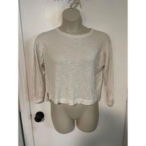 Loft cream long sleeve crop XS Crop